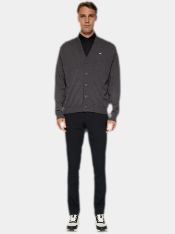 J.Lindeberg  Lucas Knitted Cardigan Strick Jacke dunkelgrau