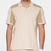 J.Lindeberg Ruben Knitted Shirt Halbarm Polo beige