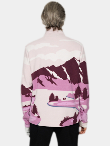 J.Lindeberg  Sammie Pile Jacket Fleece Midlayer beere