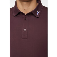 J.Lindeberg  Tour Tech Halbarm Polo beere