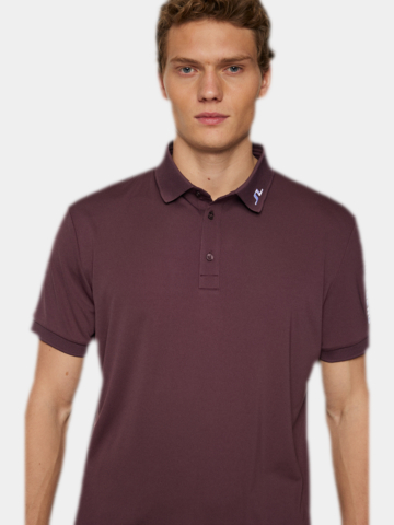 J.Lindeberg  Tour Tech Halbarm Polo beere