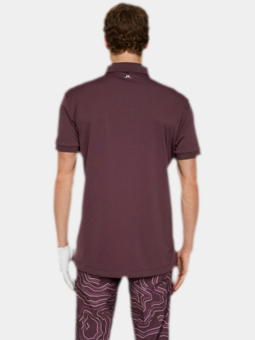 J.Lindeberg  Tour Tech Halbarm Polo beere