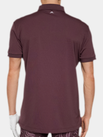 J.Lindeberg  Tour Tech Halbarm Polo beere