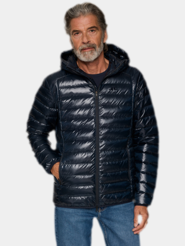 J.Lindeberg Oden Light Down Hood Daunen Jacke navy