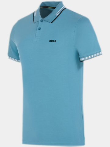 BOSS  Paul Halbarm Polo blau
