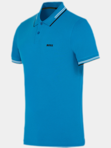 BOSS  Paul Halbarm Polo türkis
