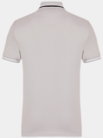 BOSS  Paul Halbarm Polo hellgrau