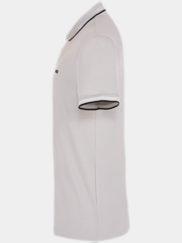 BOSS  Paul Halbarm Polo hellgrau