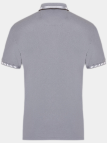 BOSS  Paul Halbarm Polo grau