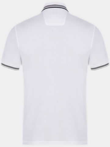BOSS  Paul Halbarm Polo weiß