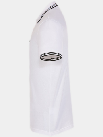 BOSS  Paul Halbarm Polo weiß