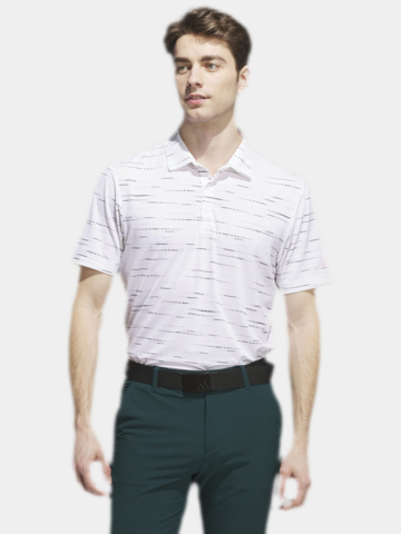 adidas ULTIMATE365 MESH PRINT Halbarm Polo rosa