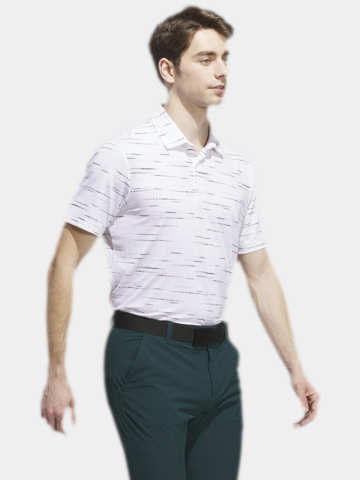 adidas  ULTIMATE365 MESH PRINT Halbarm Polo rosa