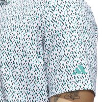 adidas  ULTIMATE365 MICRO ARGYLE Halbarm Polo hellgrün