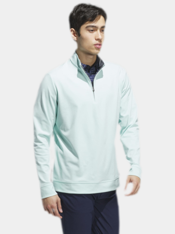 adidas  ULTIMATE365 CLASSIC QUARTER-ZIP PULLOVER Stretch Midlayer hellgrün