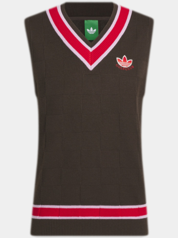 adidas Golf Originals  MR Knit Vest Pullunder Strick dunkelbraun