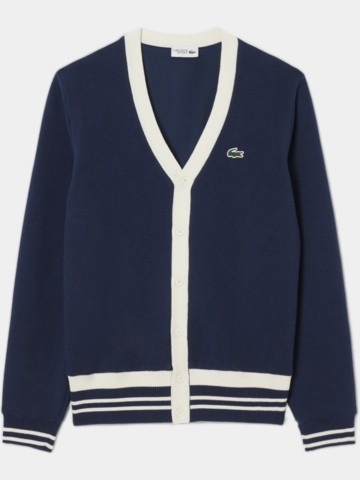 Lacoste Cardigan Strick Jacke navy