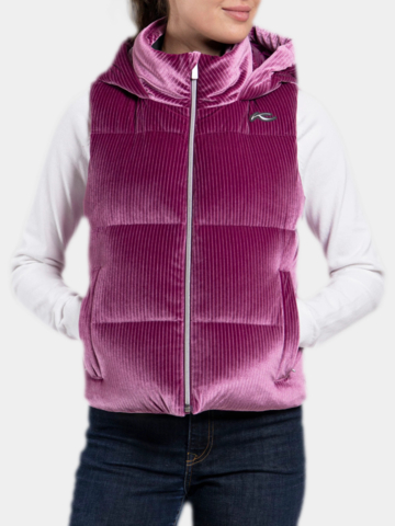 Kjus Vivi Velvet Vest Daunen Weste bordeaux