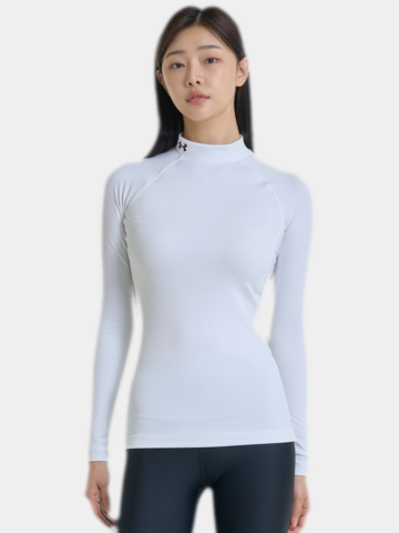 Under Armour CG Authentics Mock Unterzieher weiß