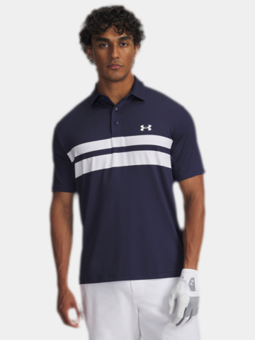 Under Armour  Playoff 3.0 Polo-Dual Chest Stripe Halbarm Polo blau