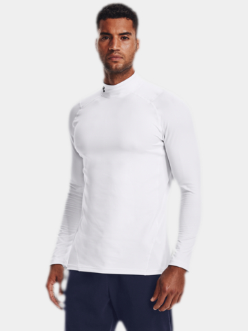 Under Armour CG Fitted Mock Unterzieher weiß