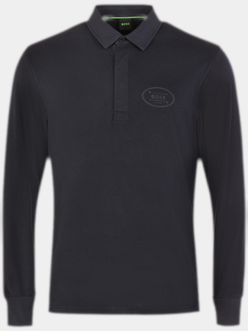 BOSS PL_Hole19 Percy Langarm Polo navy