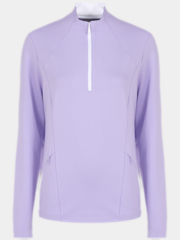 Valiente 1/2 Zip Stretch Thermo Midlayer lila