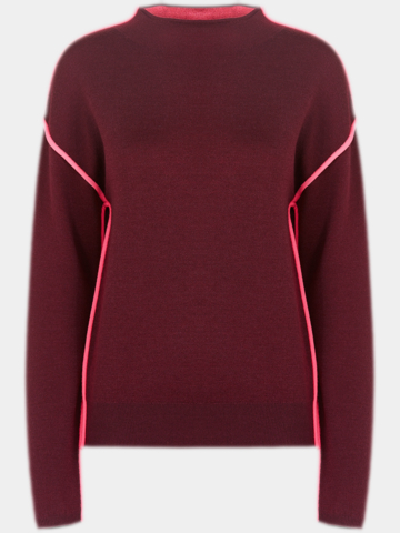 Valiente Wende Pullover Strick beere