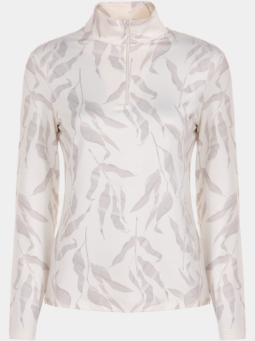 Valiente Druck 1/2 Zip Soft Touch Thermo Unterzieher ecru