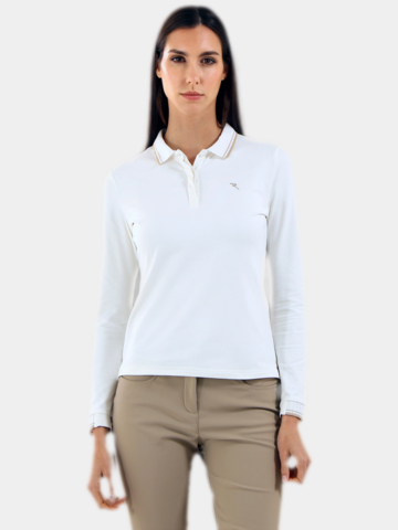 Chervo ATMA Langarm Polo offwhite