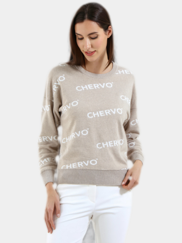 Chervo NOVEMBER Pullover Strick beige