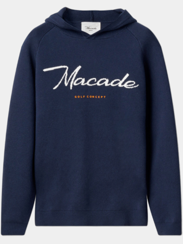 Macade Golf Signature Knit Hoodie Pullover Strick navy