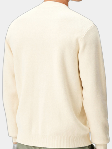 Macade Golf Cashmere Blend Knit Crewneck Pullover Strick offwhite