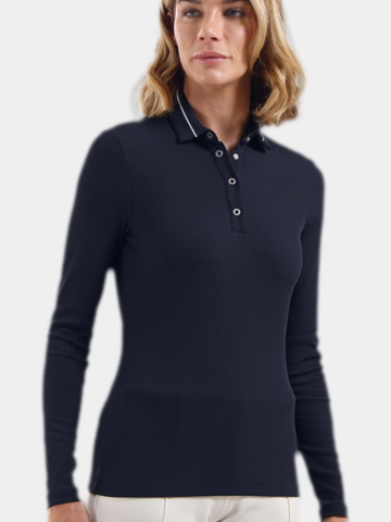 Chervo ACUME Langarm Polo navy