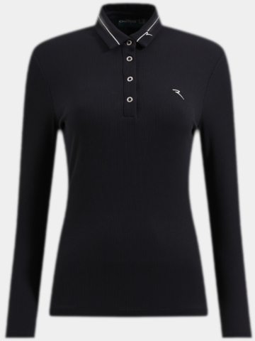 Chervo ACUME Langarm Polo schwarz