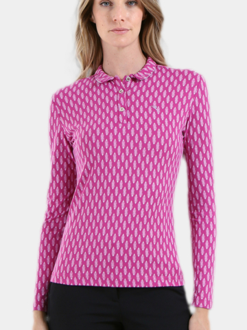 Chervo AFFARE Langarm Polo pink