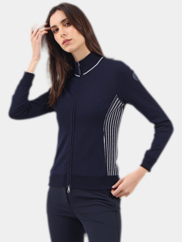 Chervo NAVICELLA Windstopp Strick Jacke navy