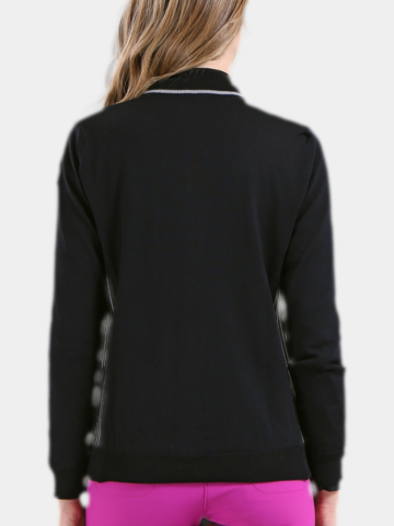 Chervo NAVICELLA Windstopp Strick Jacke schwarz